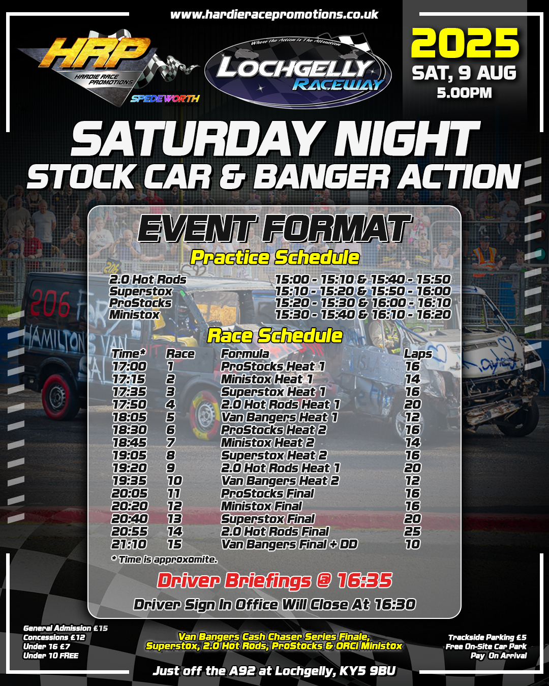 Vans Return, 9th August